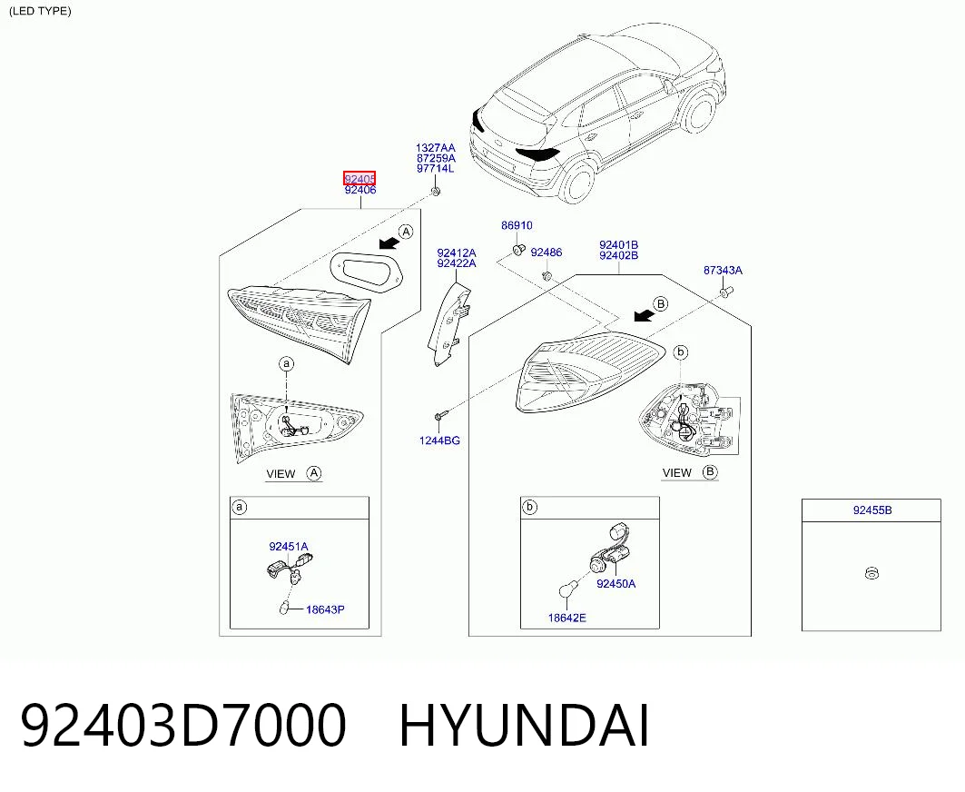 Фонарь задний левый, внутренний Polcar 40X2872X цена, от 232.02 USD