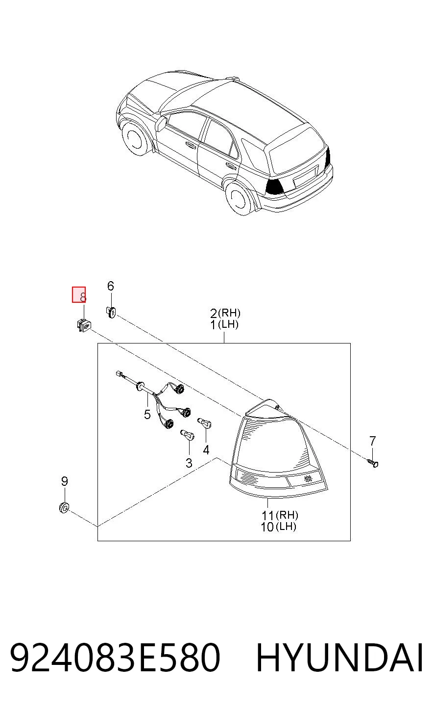 924083E580 Hyundai/Kia 