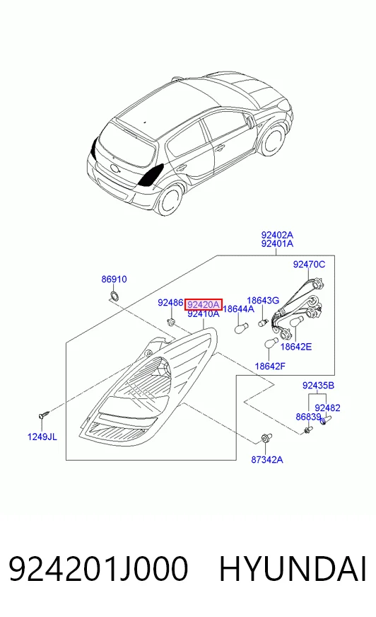 Купить 401788E Polcar Задняя правая фара
