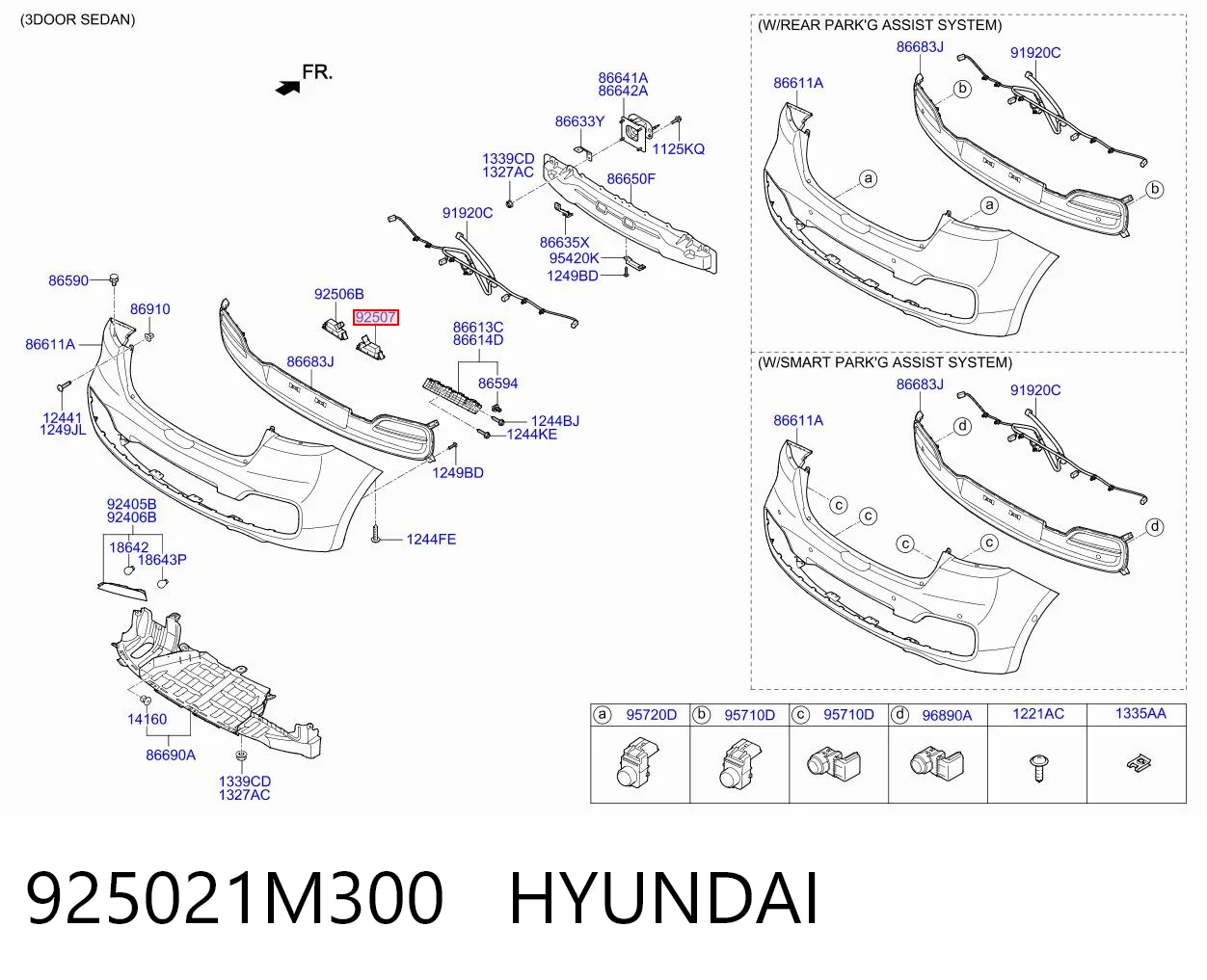 925021M300 Hyundai/Kia Фонарь освещения номера