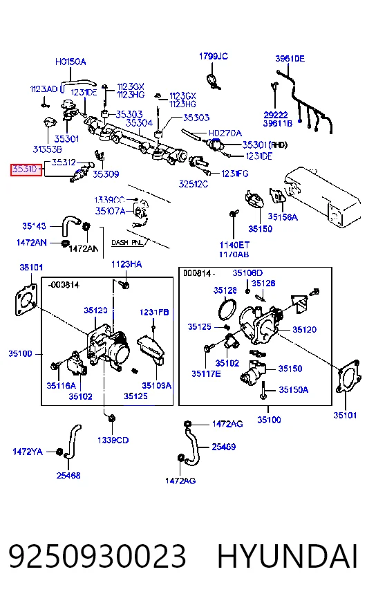 9250930023 Hyundai/Kia Топливные форсунки