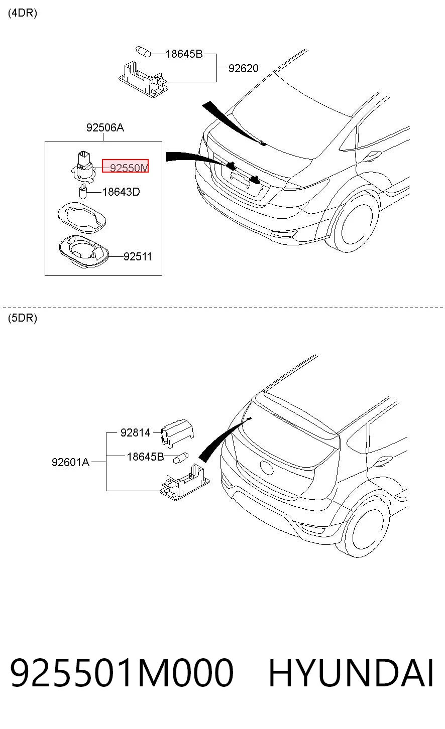 925501M000 Hyundai/Kia 