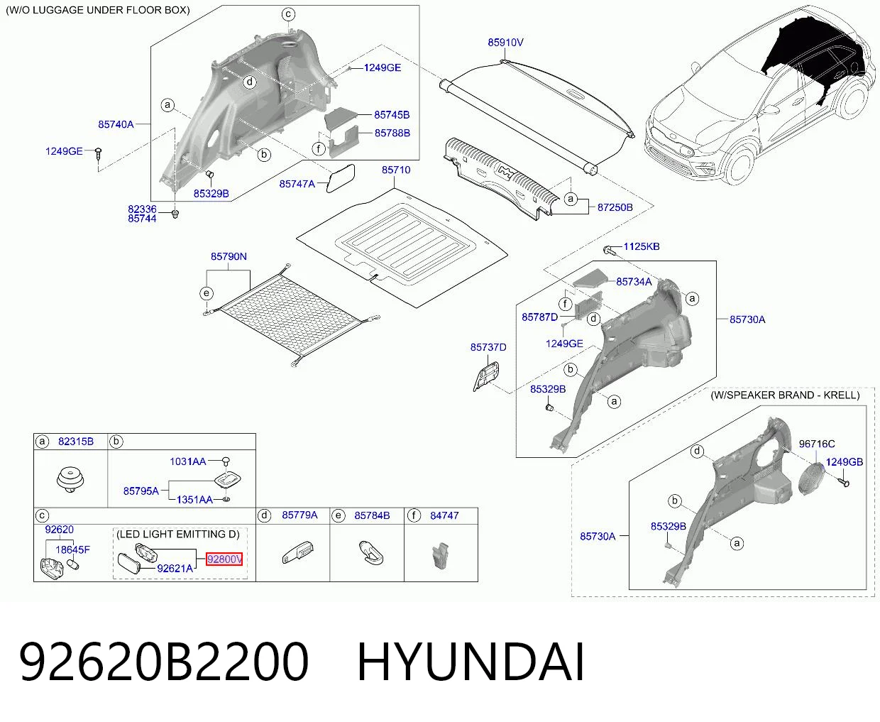 92620B2200 Hyundai/Kia 