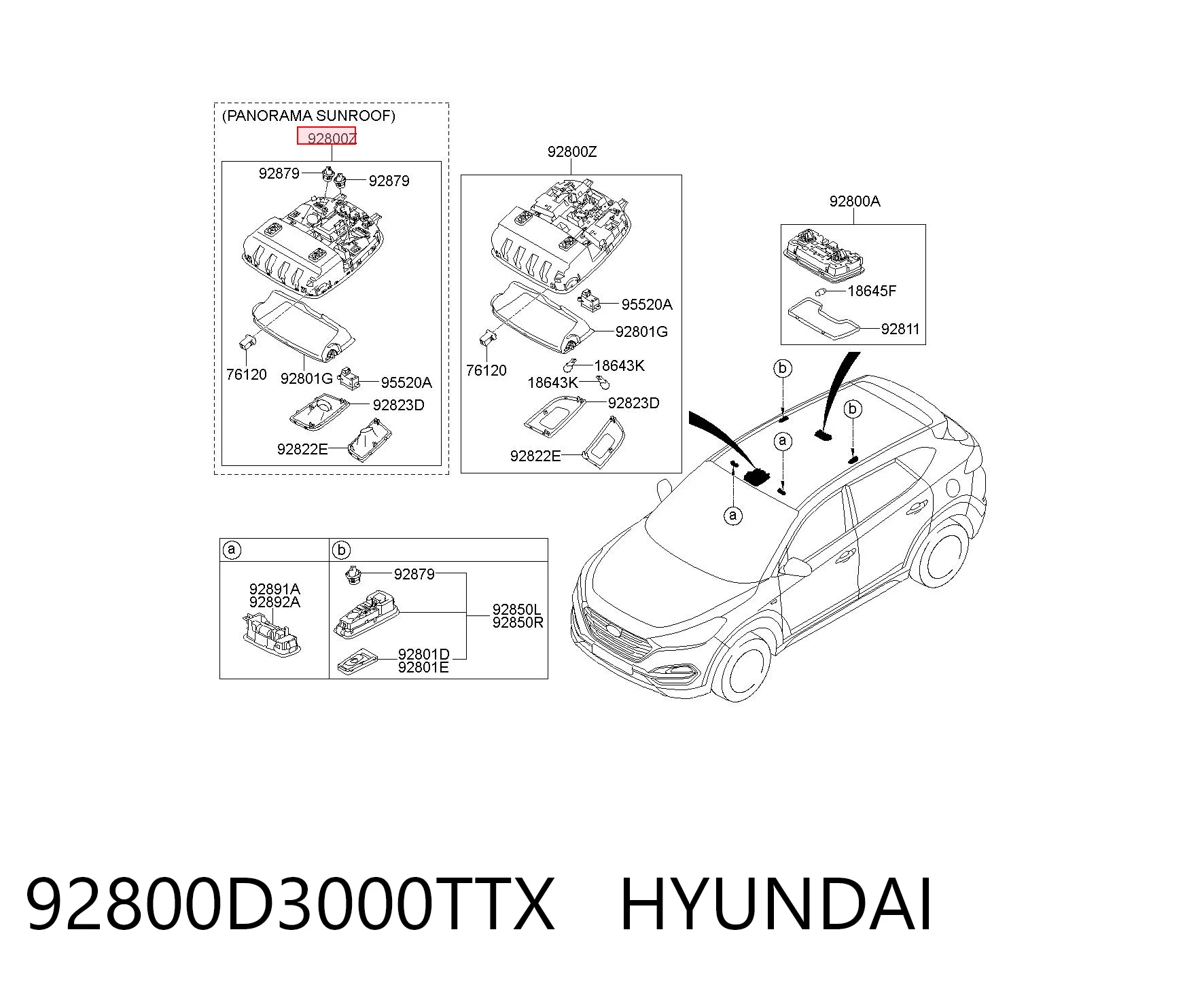 92800D3000TTX Hyundai/Kia Лампочка освещения салона