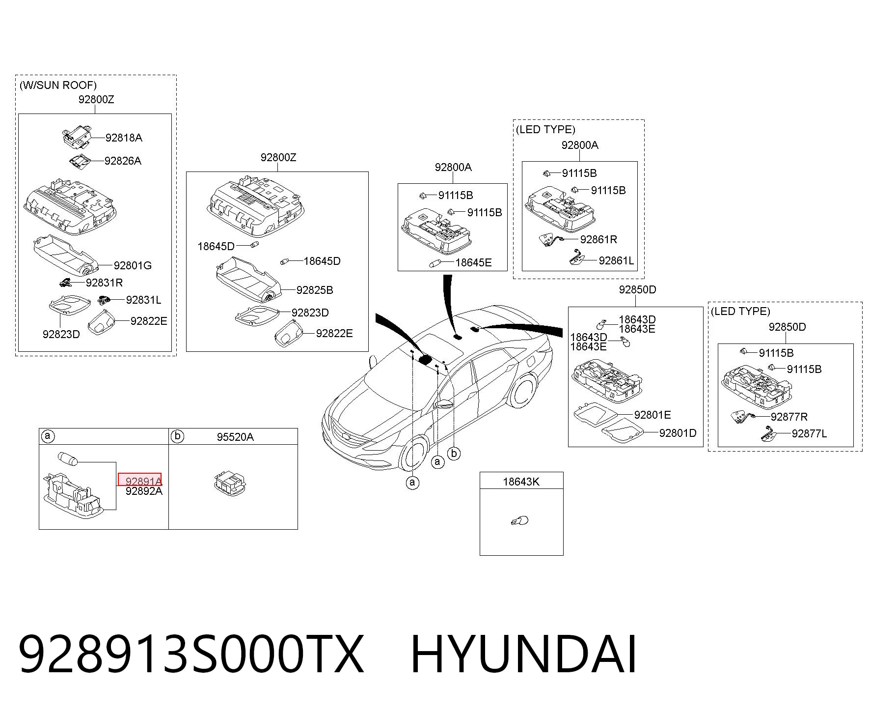 928913S000TX Hyundai/Kia 