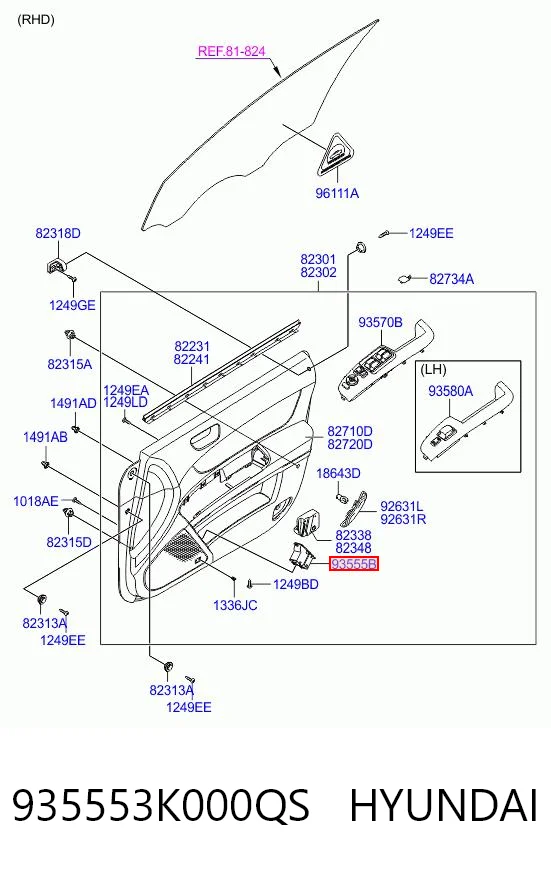 935553K000QS Hyundai/Kia 