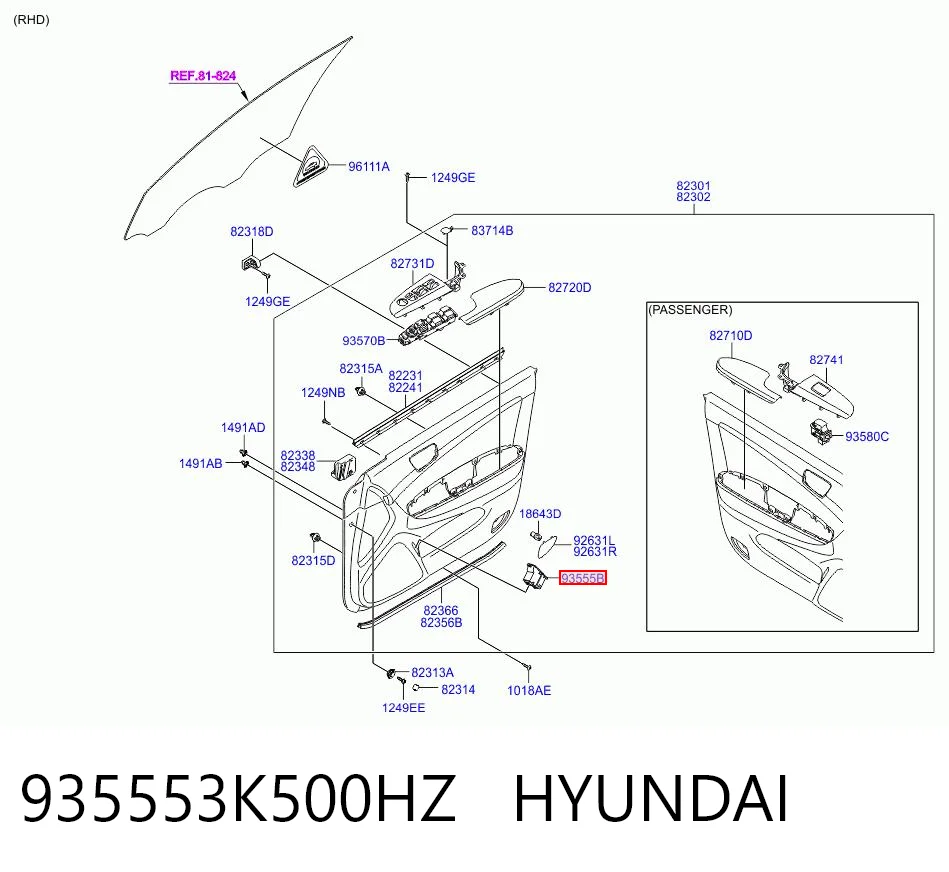 935553K500HZ Hyundai/Kia 
