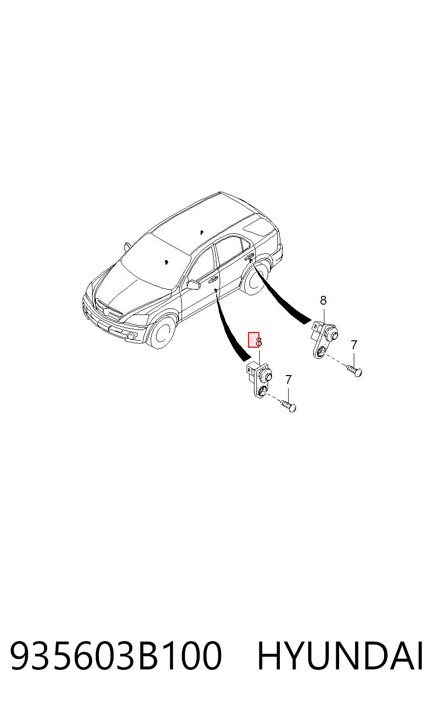 935603B100 Hyundai/Kia Концевик