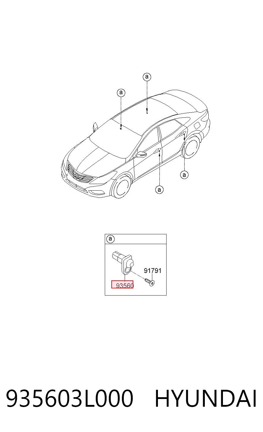 935603L000 Hyundai/Kia Концевик