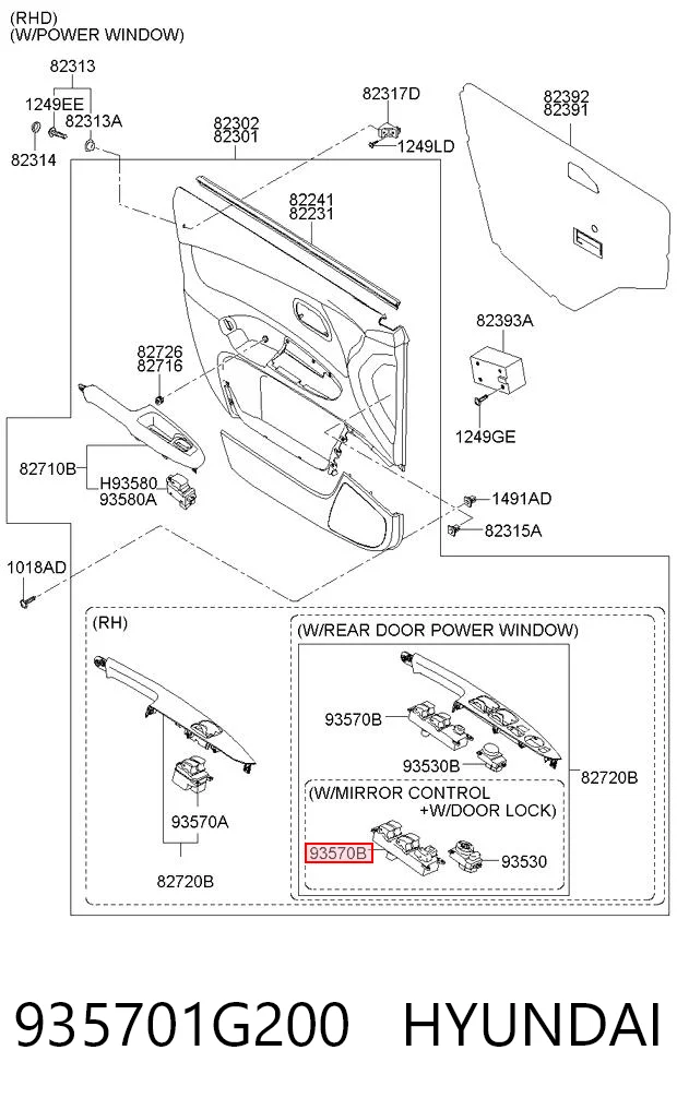 935701G200 Hyundai/Kia 