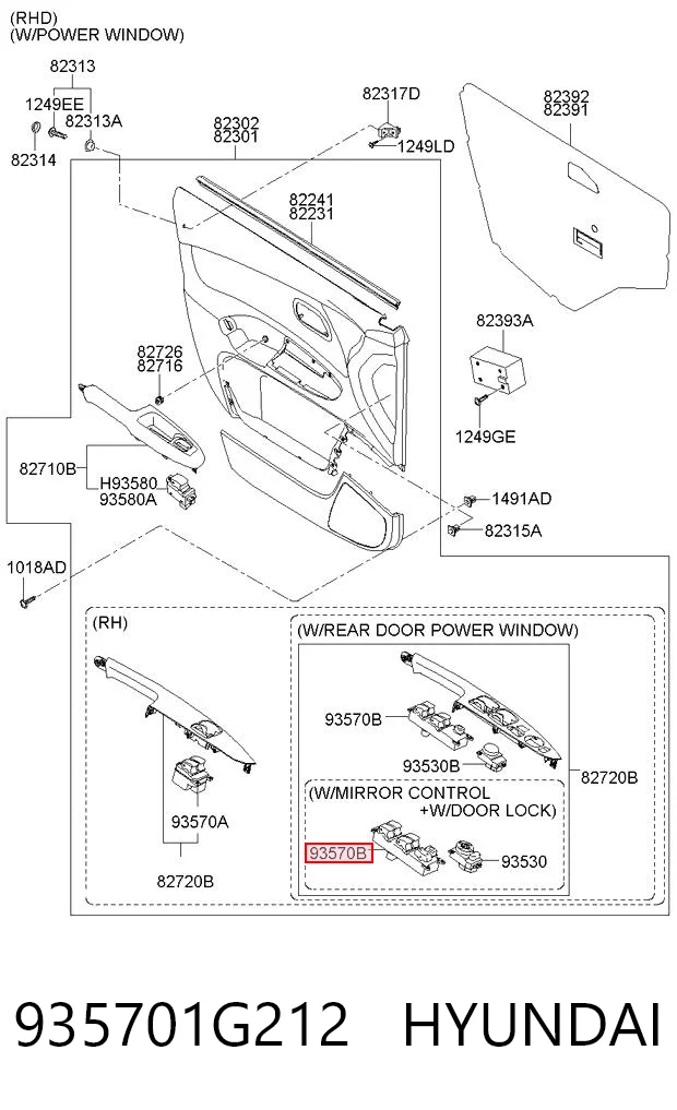 935701G212 Hyundai/Kia 