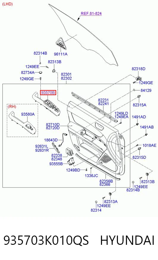 935703K010QS Hyundai/Kia 