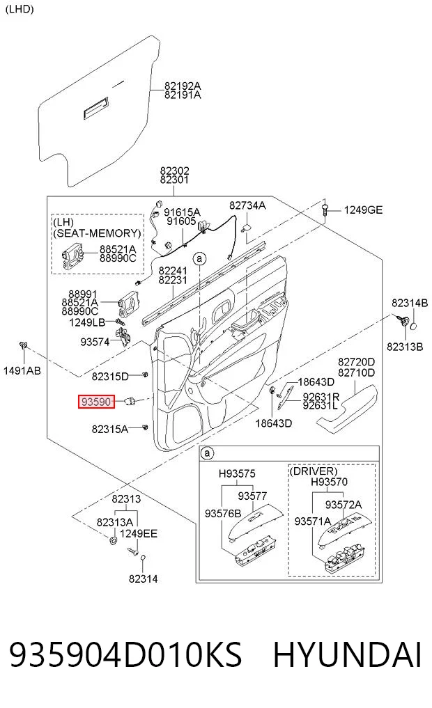 935904D010KS Hyundai/Kia 
