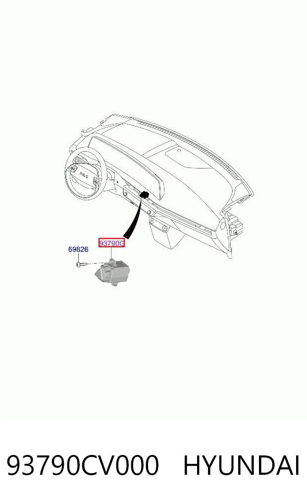 93790CV000 Hyundai/Kia Аварийная кнопка