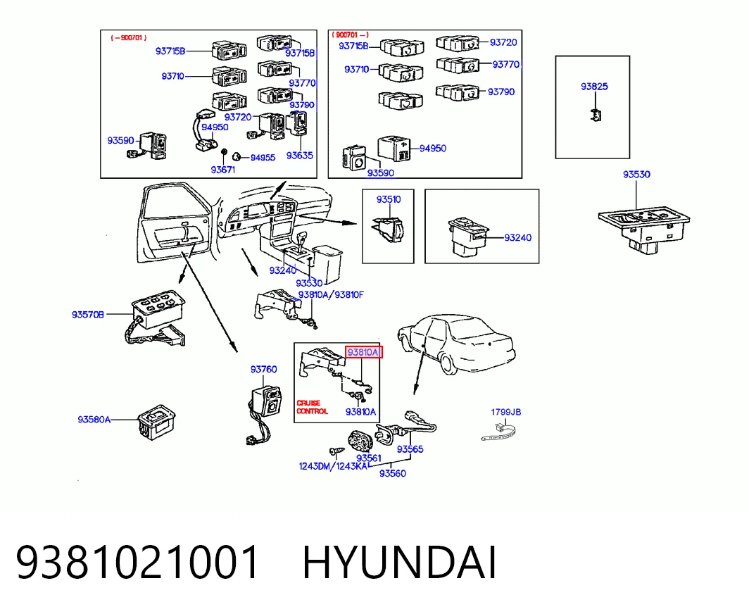  Датчик стоп сигнала Hyundai Accent 1