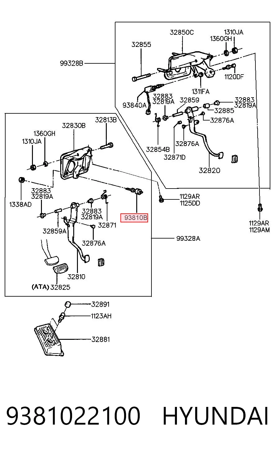 9381022100 Hyundai/Kia Датчик тормоза