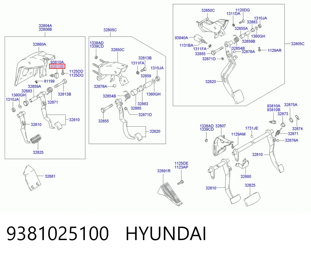 9381025100 Hyundai/Kia Датчик тормоза