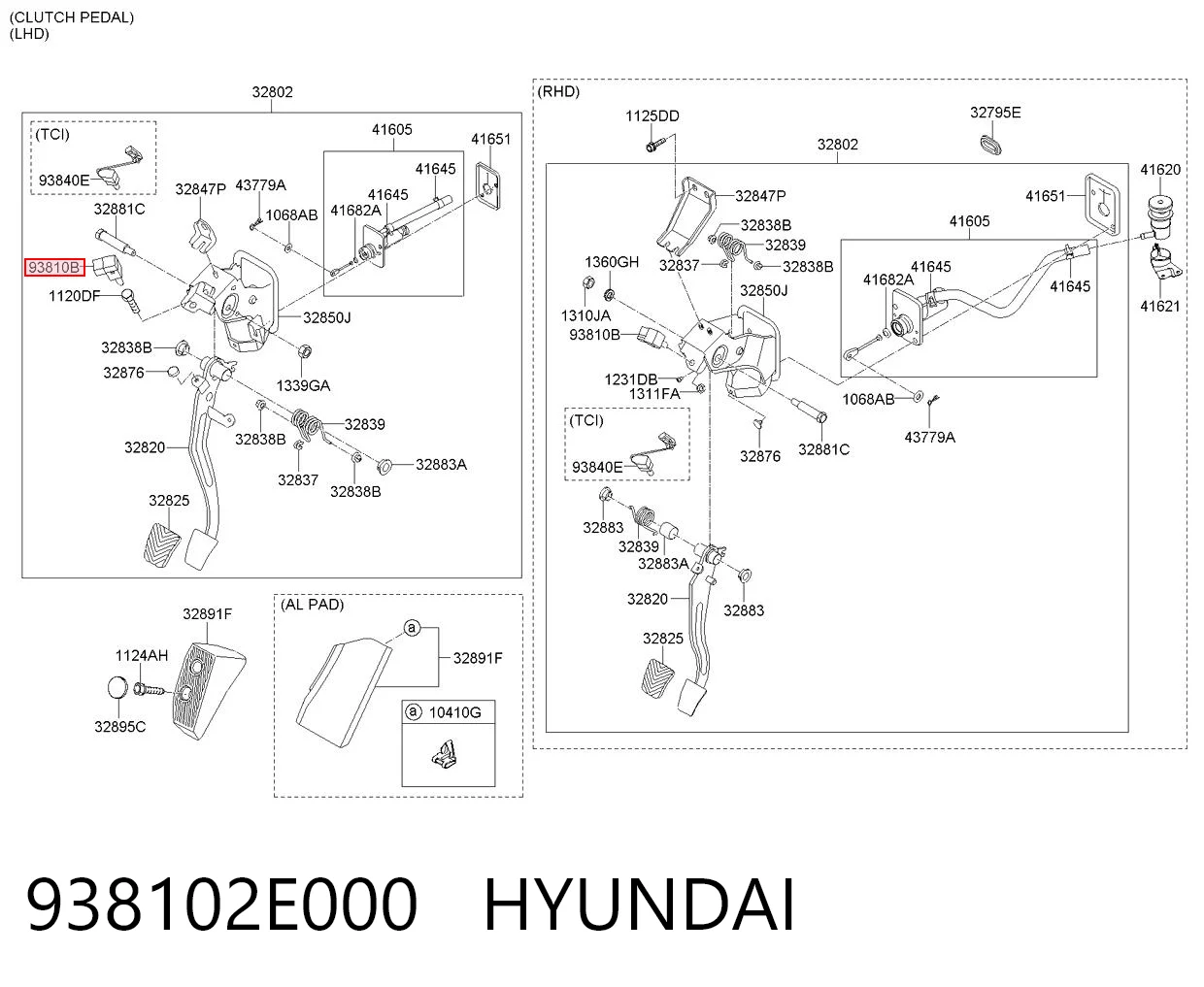 938102E000 Hyundai/Kia Датчик включения сцепления