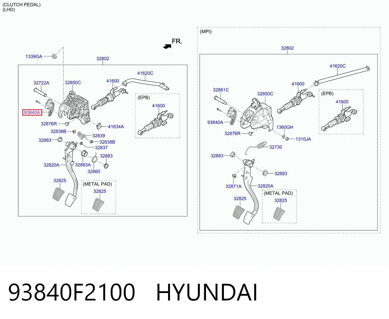93840F2100 Hyundai/Kia Концевой выключатель замка зажигания