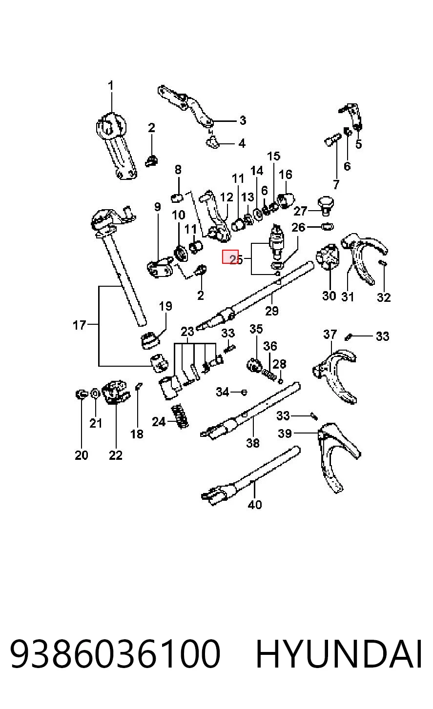 9386036100 Hyundai/Kia Датчик включения фонарей заднего хода
