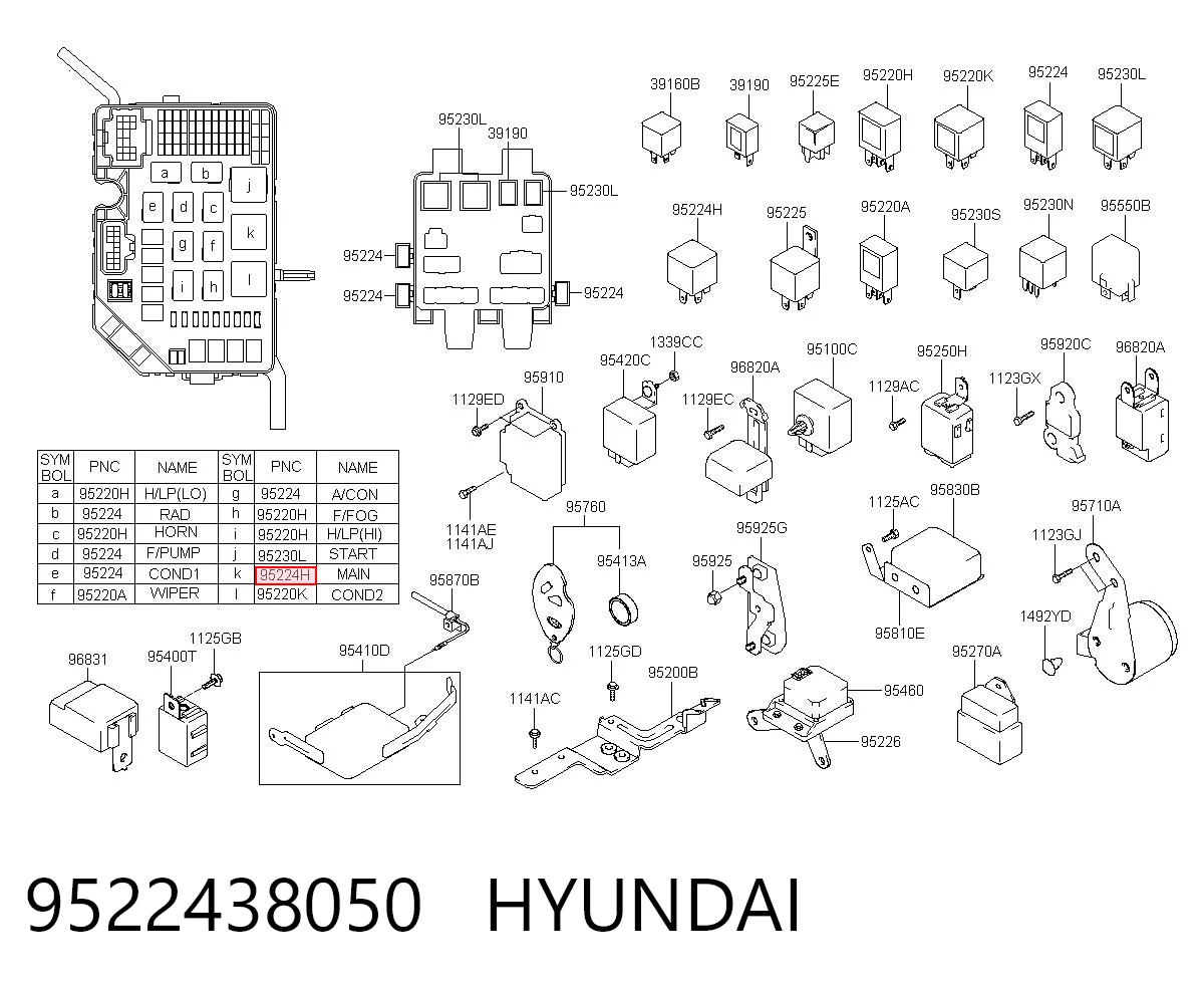 9522438050 Hyundai/Kia 