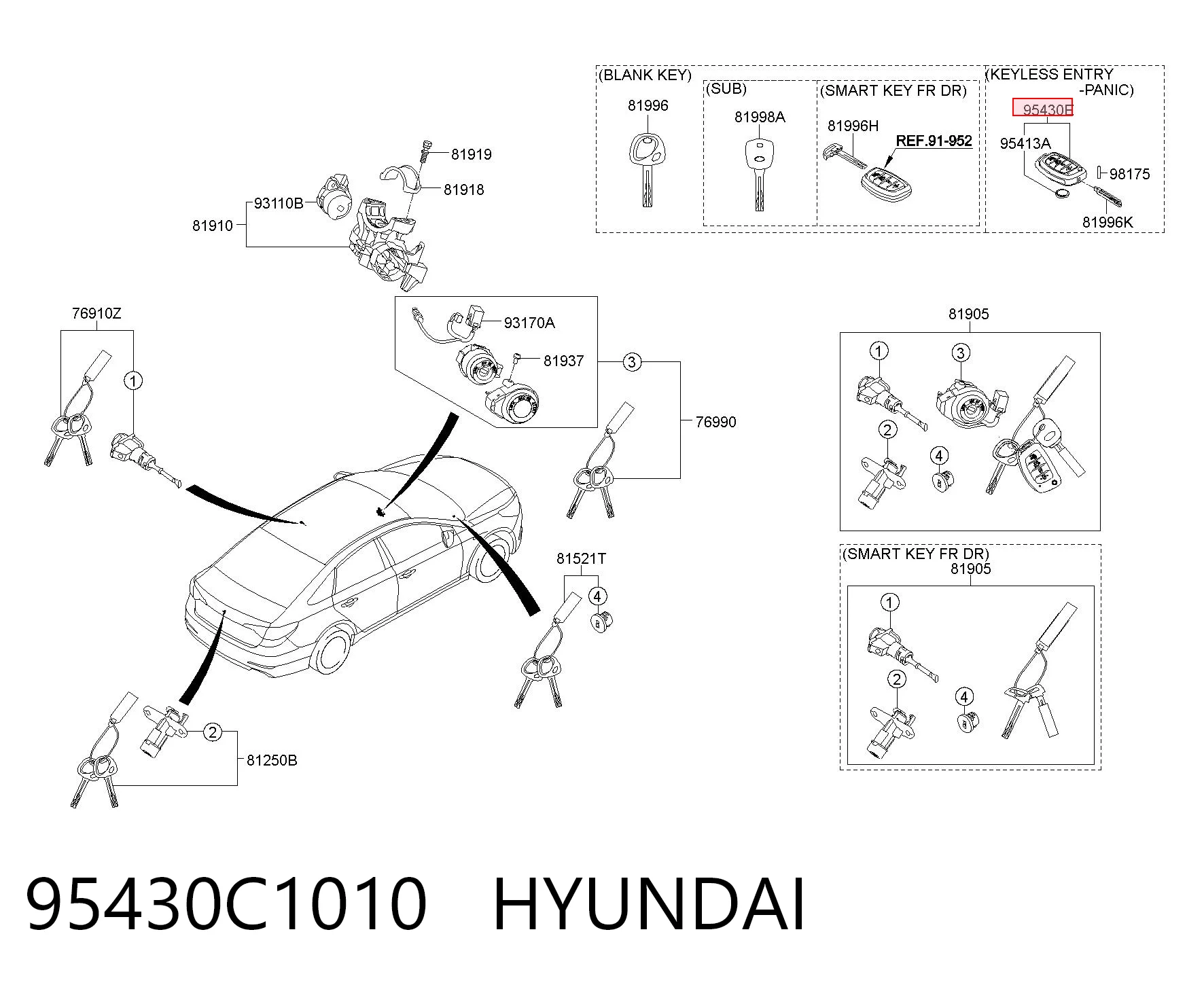 95430C1010 Hyundai/Kia 