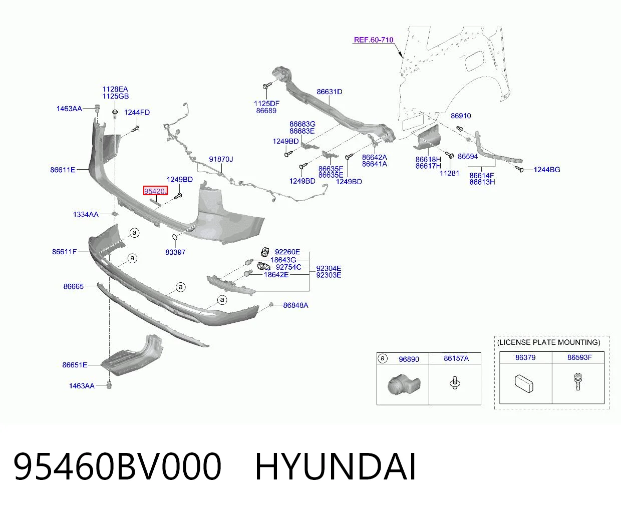 95460BV000 Hyundai/Kia Антенна на крышу
