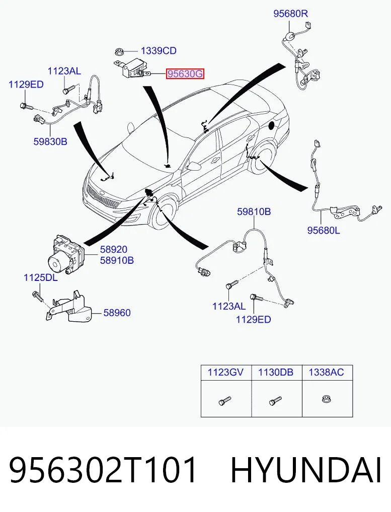 956302T101 Hyundai/Kia Датчик ЕСП