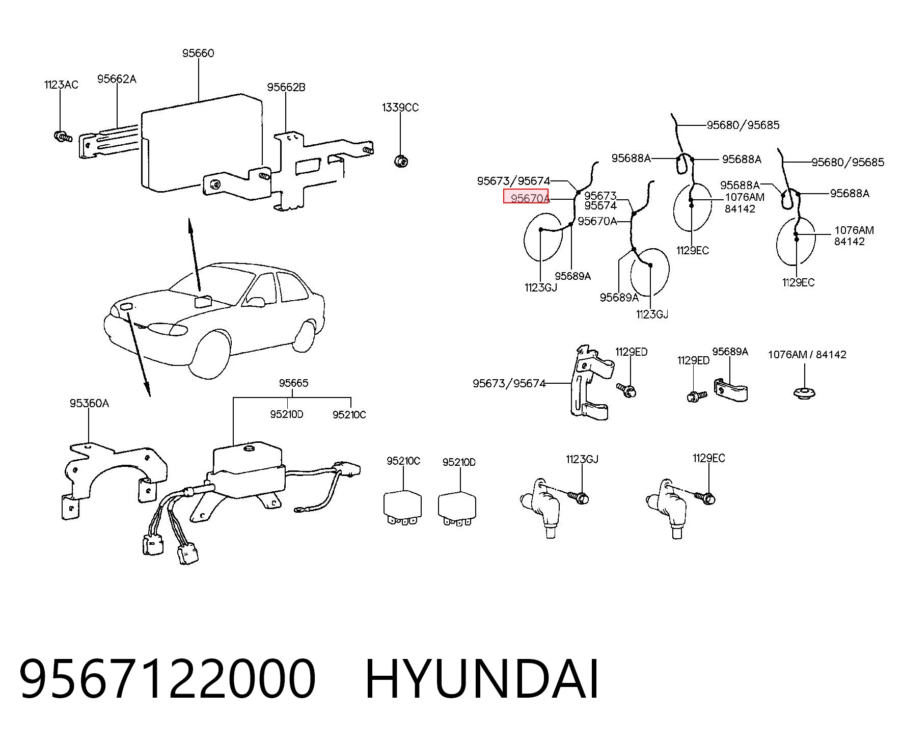 Датчик АБС на Hyundai Accent I 