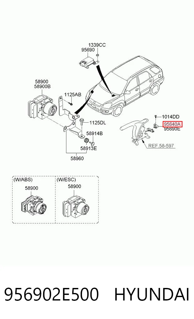 956902E500 Hyundai/Kia Датчик ЕСП