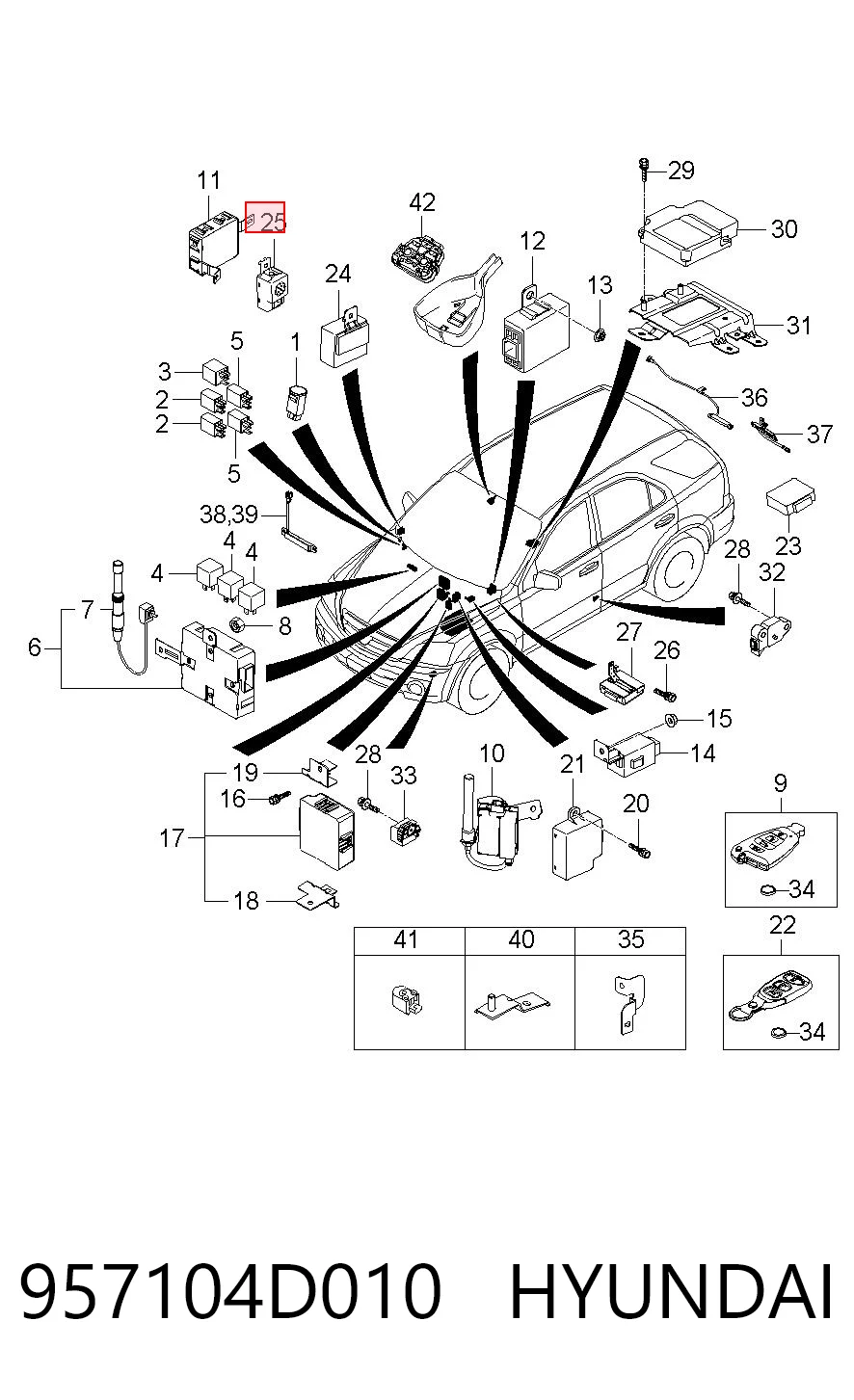 957104D010 Hyundai/Kia 
