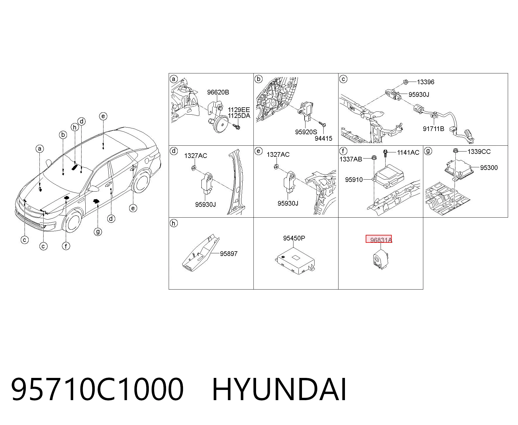 95710C1000 Hyundai/Kia Клаксон