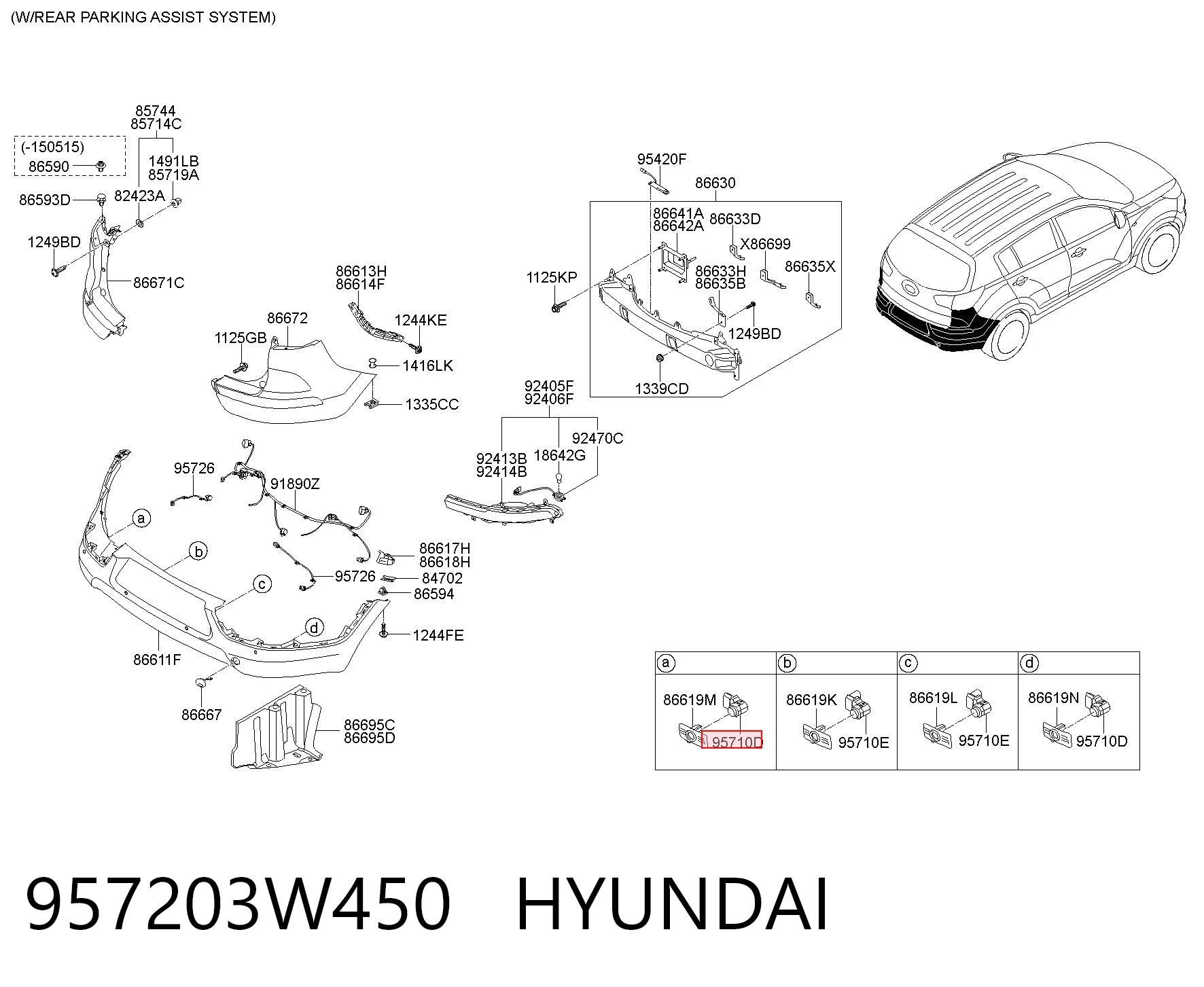 957203W450 Hyundai/Kia 