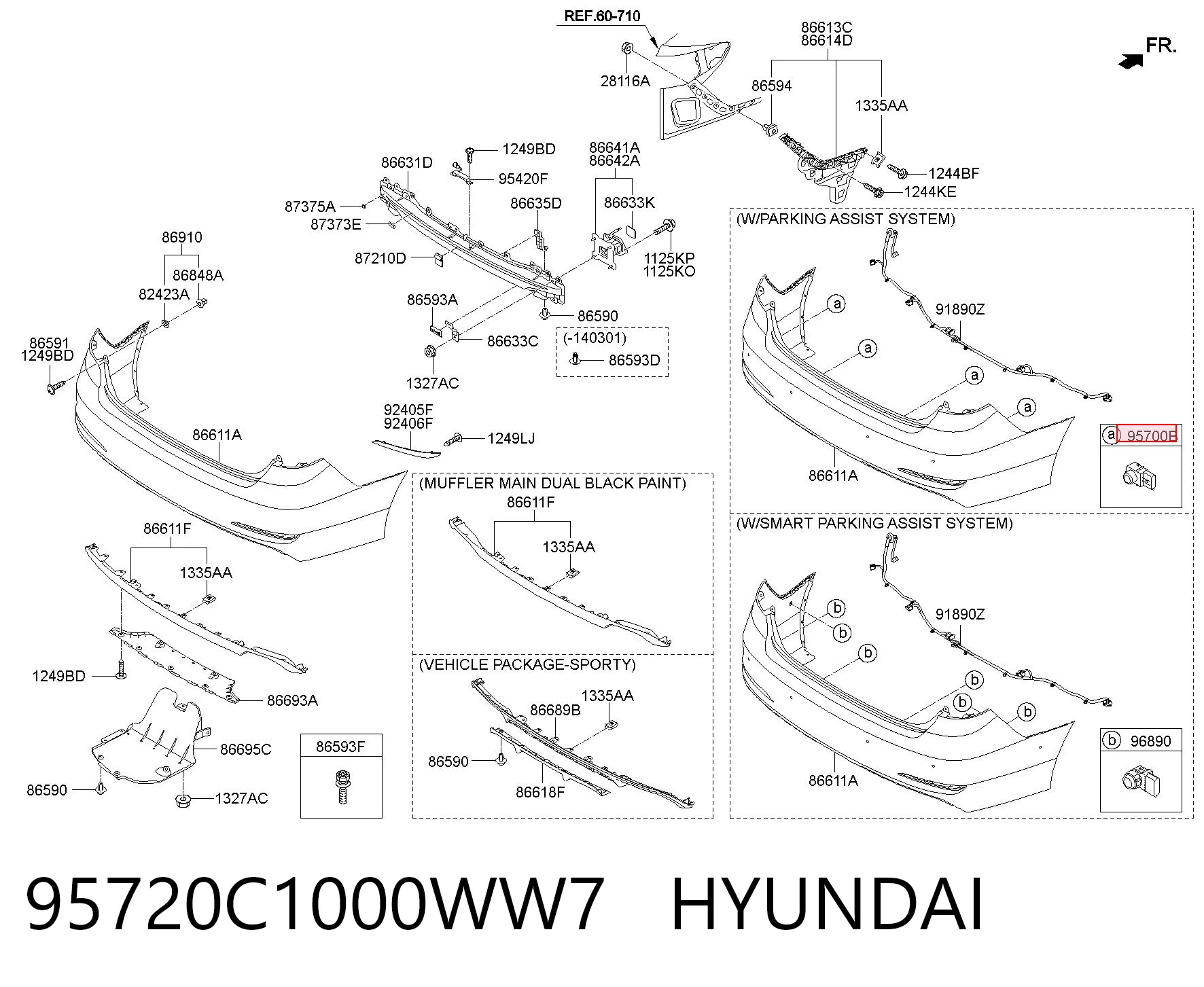 95720C1000WW7 Hyundai/Kia 