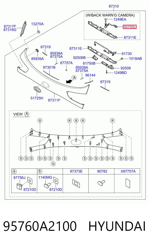 95760A2100 Hyundai/Kia 
