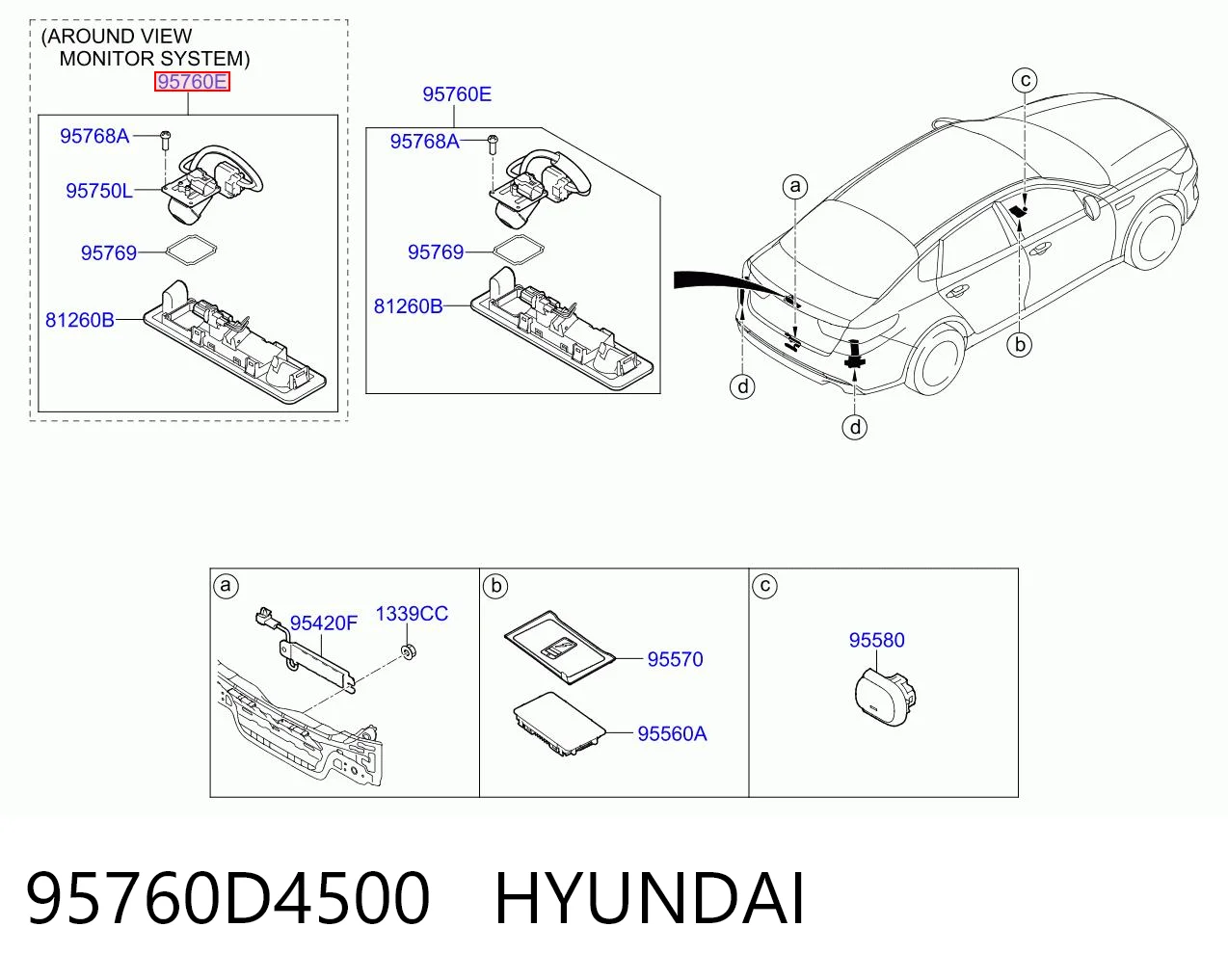 95760D4500 Hyundai/Kia 
