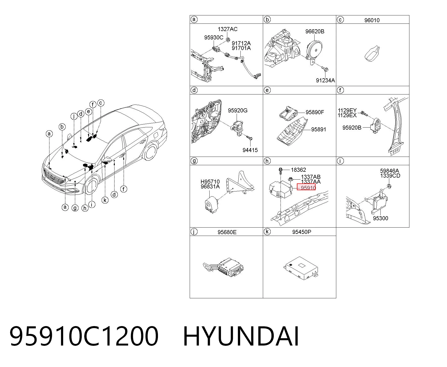 95910C1200 Hyundai/Kia 