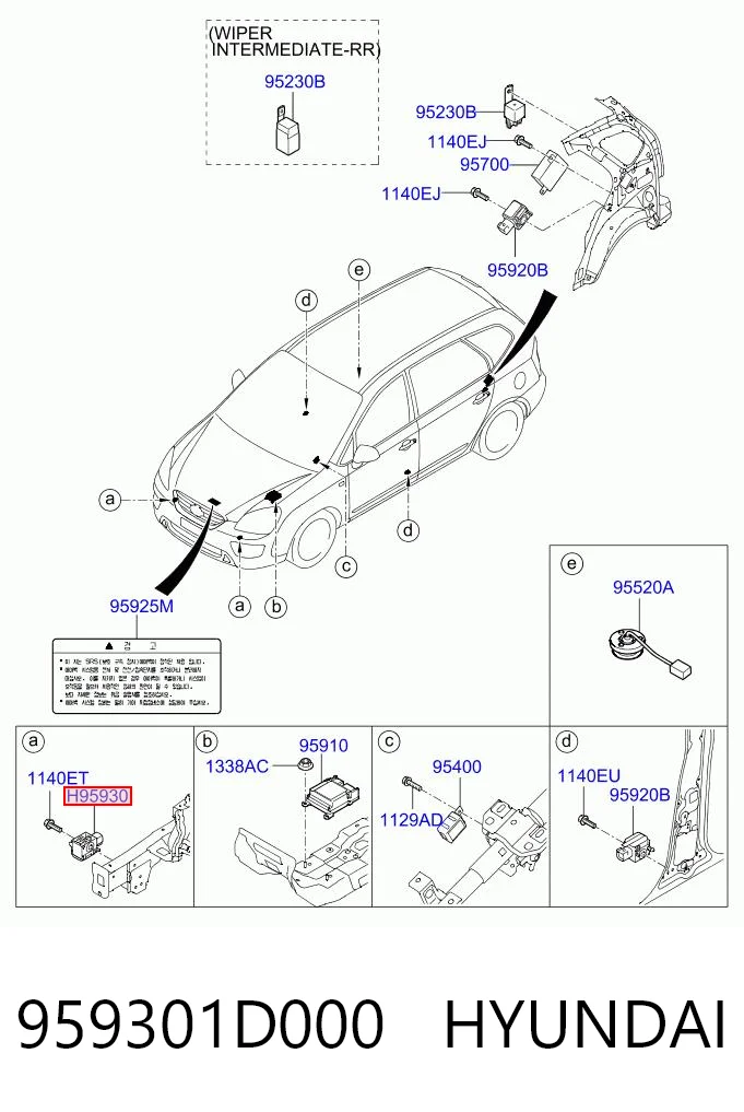 959301D000 Hyundai/Kia 