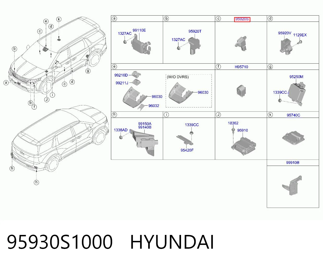 95930S1000 Hyundai/Kia Датчик AIRBAG передний