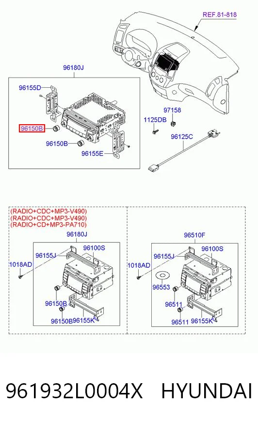 961932L0004X Hyundai/Kia