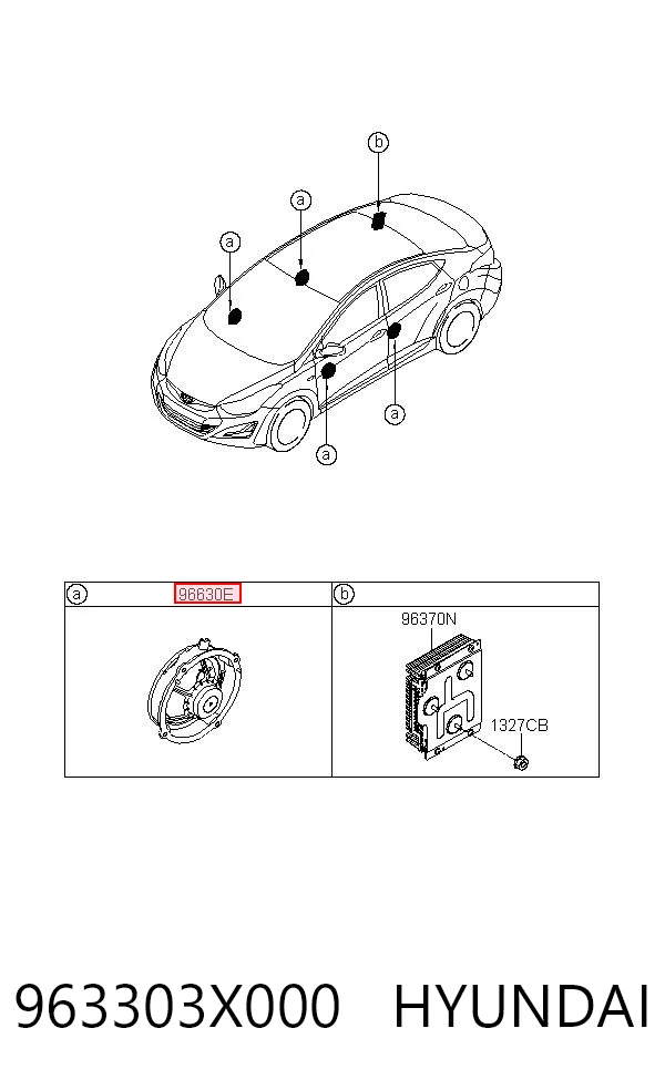 963303X000 Hyundai/Kia Динамик передний