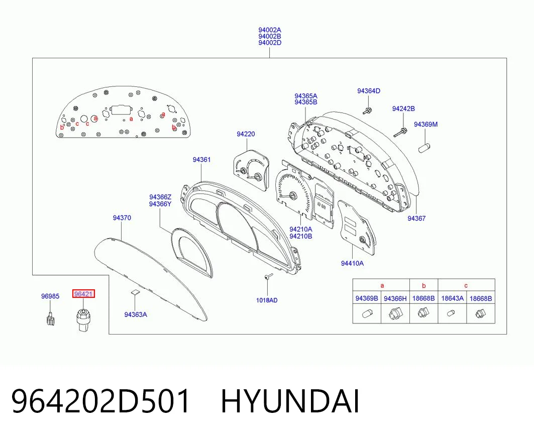 964202D501 Hyundai/Kia Датчик скорости спидометра