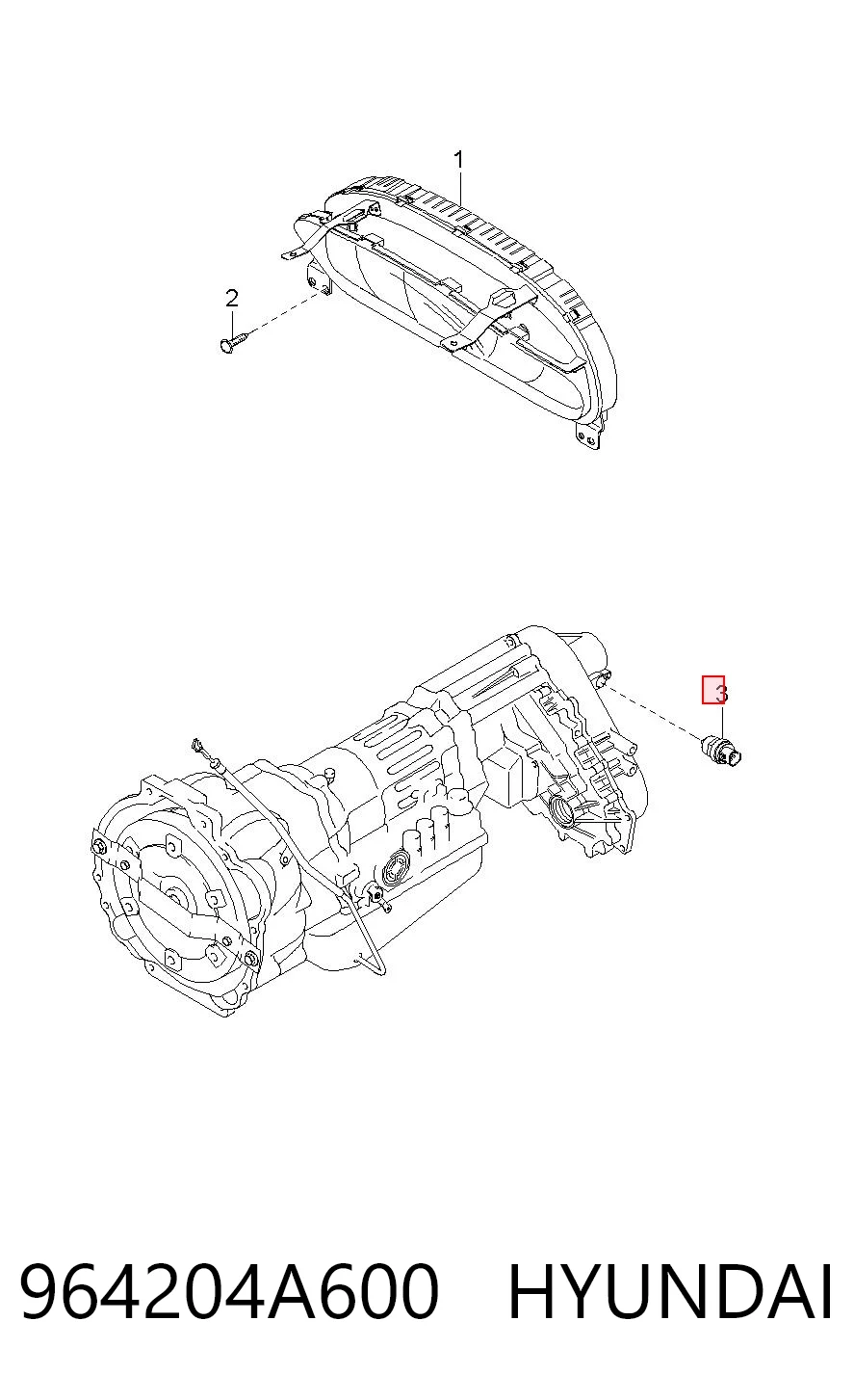 964204A600 Hyundai/Kia Датчик скорости спидометра