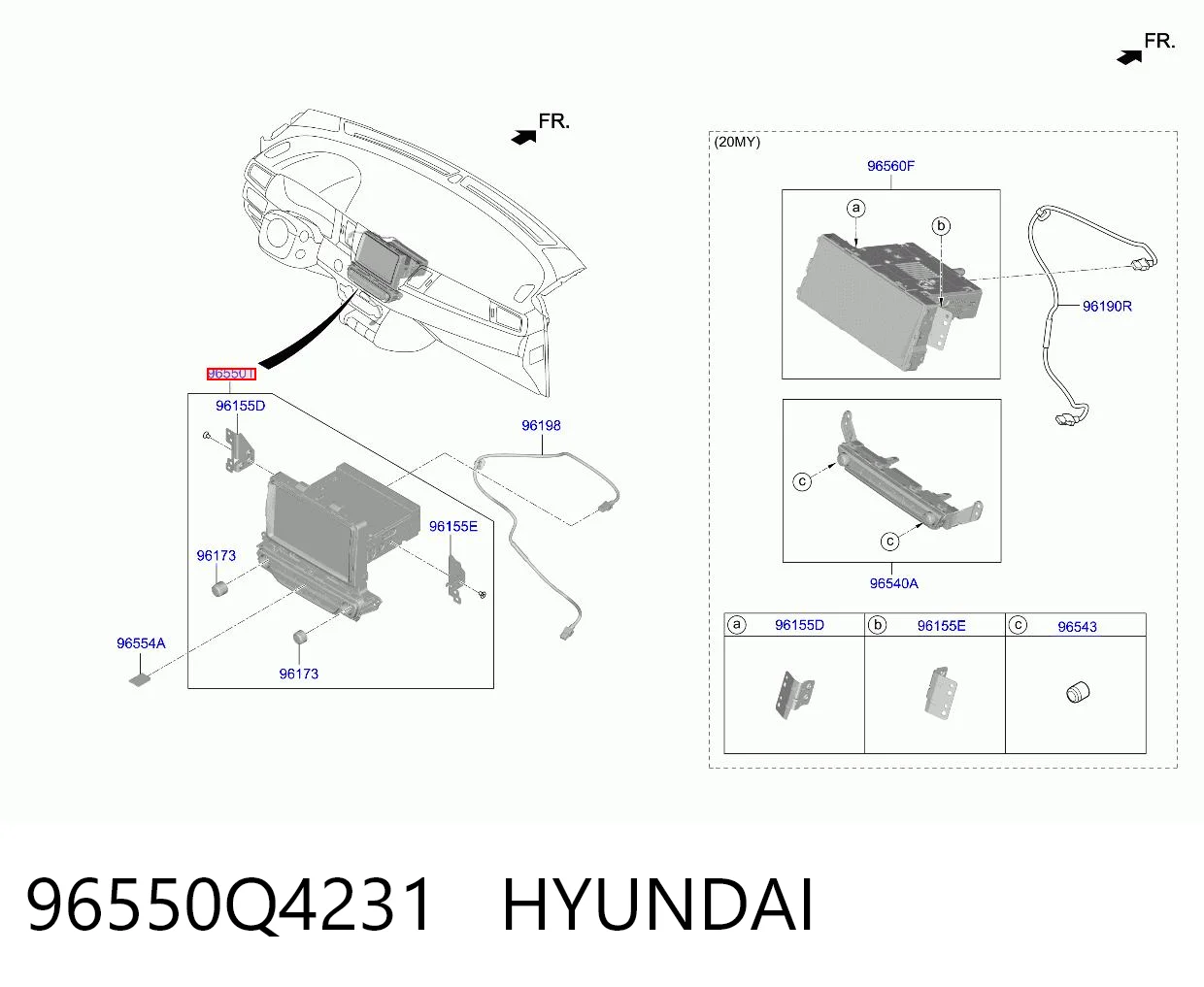 96550Q4231 Hyundai/Kia