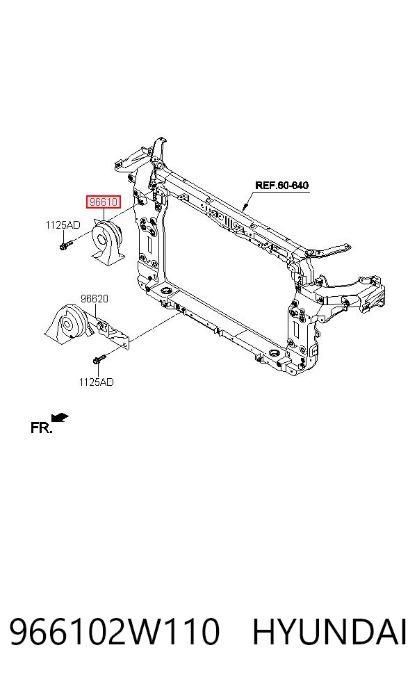 966102W110 Hyundai/Kia 