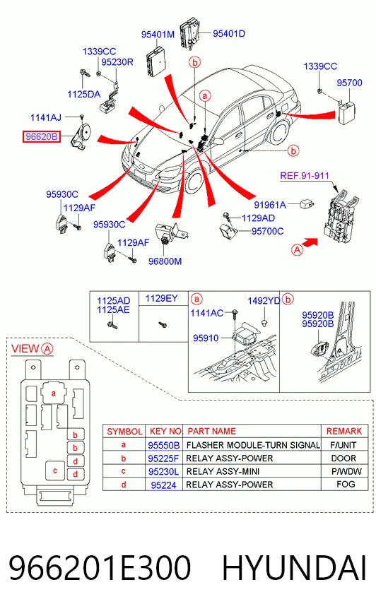 966201E300 Hyundai/Kia 