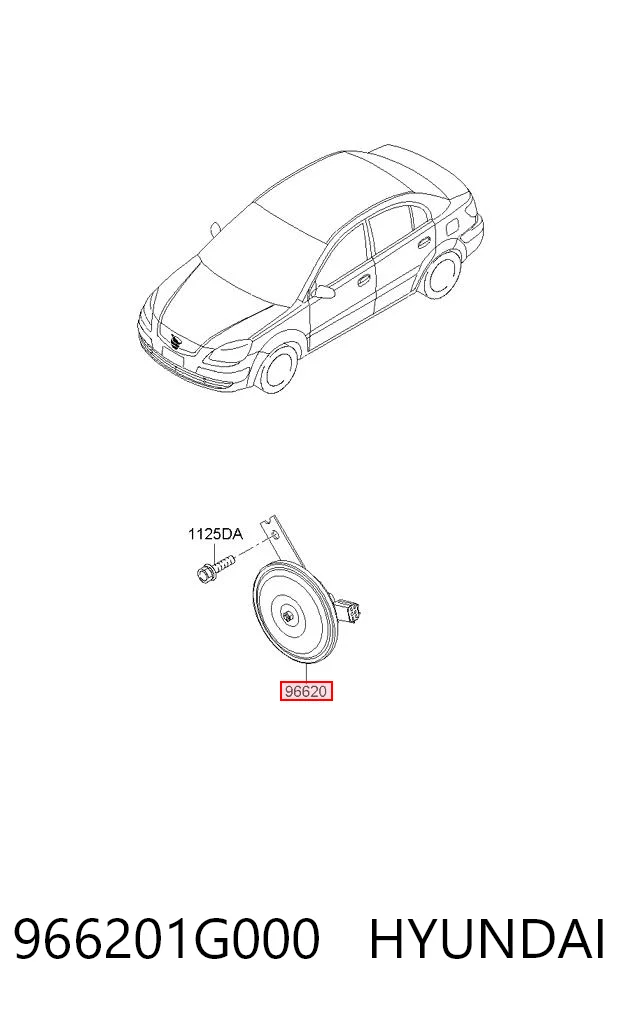 966201G000 Hyundai/Kia Клаксон