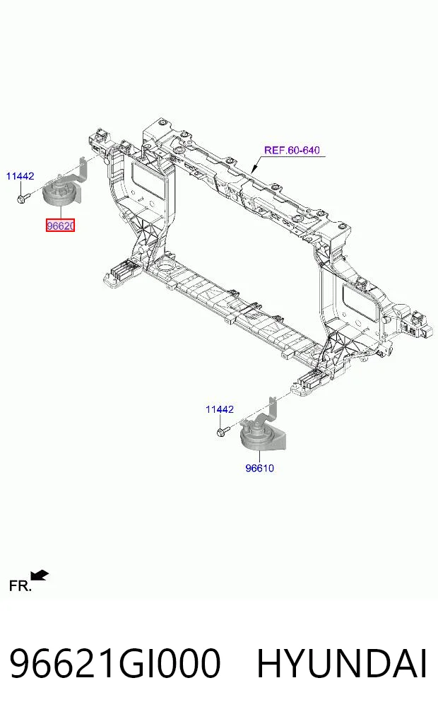 96621GI000 Hyundai/Kia Клаксон