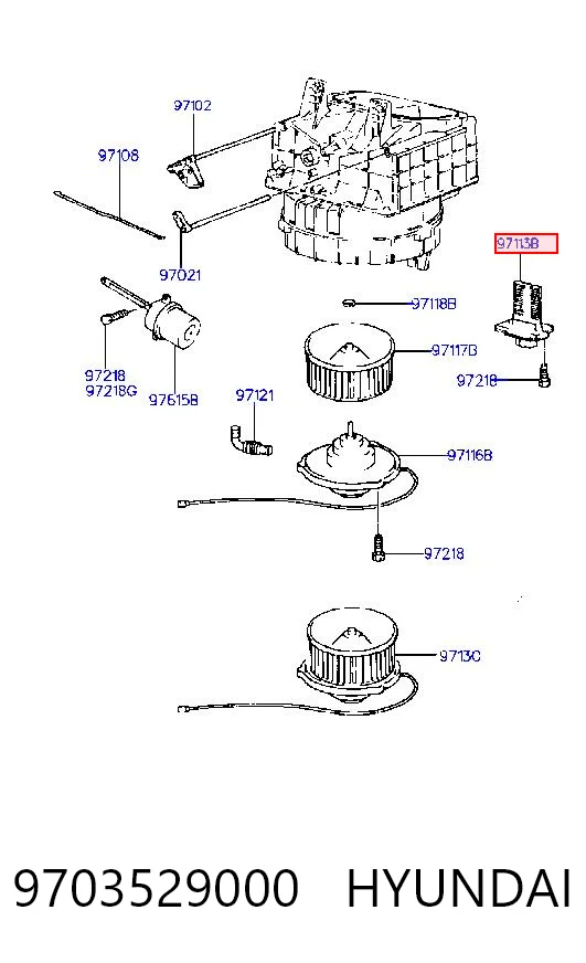 9703529000 Hyundai/Kia Реле печки