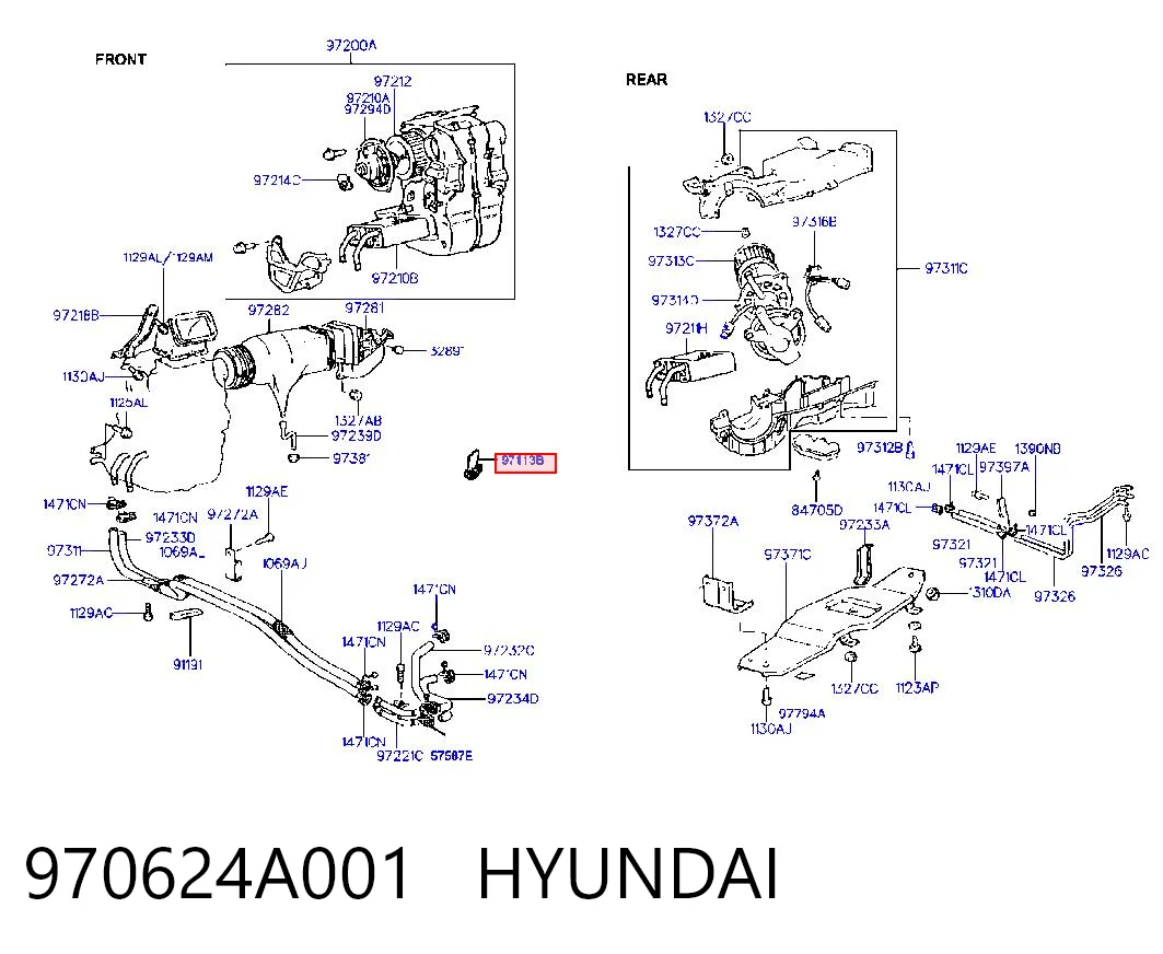 970624A001 Chrysler Реле печки